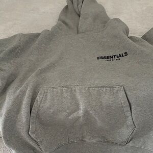 Fear of God Essentials Gray Hoodie